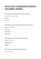 NUR 110 EXAM 1 COMPREHENSIVE QUESTIONS&NewLine;AND CORRECT ANSWERS