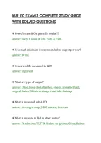 NUR 110 EXAM 2 COMPLETE STUDY GUIDE&NewLine;WITH SOLVED QUESTIONS&NewLine;