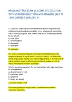 NR606 MIDTERM EXAM &vert;A COMPLETE SOLUTION WITH VERIFIED QUESTIONS AND ANSWERS &vert;GET IT 100&percnt; CORRECT &vert;GRADED A&plus;