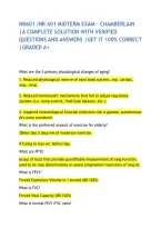 NR601 &sol;NR 601 MIDTERM EXAM &ndash; CHAMBERLAIN &vert;A COMPLETE SOLUTION WITH VERIFIED QUESTIONS AND ANSWERS &vert;GET IT 100&percnt; CORRECT &vert;GRADED A&plus;