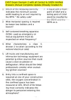 CHST Exam Domain 2 with all Correct & 100&percnt; Verified Answers &vert;Actual Complete Update &vert;Already Graded A&plus;