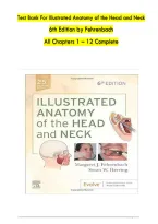Test Bank For Illustrated Anatomy of the Head and Neck&NewLine;6th Edition by Fehrenbach&NewLine;All Chapters 1 &ndash; 12 Complete