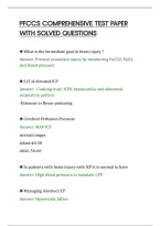 PFCCS COMPREHENSIVE TEST PAPER&NewLine;WITH SOLVED QUESTIONS