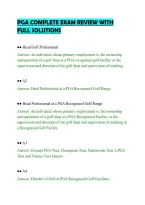 PGA COMPLETE EXAM REVIEW WITH&NewLine;FULL SOLUTIONS