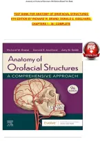 TEST BANK FOR ANATOMY OF OROFACIAL STRUCTURES&NewLine;9TH EDITION BY RICHARD W&period; BRAND&semi; DONALD E&period; ISSELHARD&comma;&NewLine;CHAPTERS 1 - 36 &vert; COMPLETE