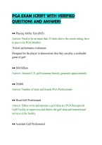 PGA EXAM SCRIPT WITH VERIFIED&NewLine;QUESTIONS AND ANSWERS