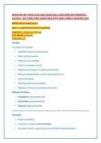 American Red Cross-ACLS-Final Exam 2024 &vert; Questions And Answers &vert; ALS&sol;ACLS - Red Cross Final Exam &lbrack;2024&rsqb; with 100&percnt; Correct Answers 2024