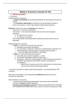Samenvatting hoorcollege markten en prijzen 1ste jaar TEW