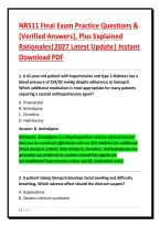 NR511 Final Exam Practice Questions &&NewLine;&lbrack;Verified Answers&rsqb;&comma; Plus Explained&NewLine;Rationales&vert;2027 Latest Update&vert; Instant&NewLine;Download PDF