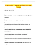 Bio 1050 Exam 3 Question with Verified Correct&NewLine;Answers