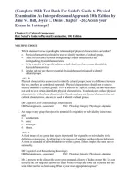 Test Bank for Seidel&rsquo;s Guide to Physical Examination&colon; An Interprofessional Approach 10th Edition by Jane &vert; Study Guide&comma; Practice Questions & Exam Review