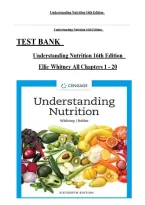 Test Bank for Understanding Nutrition 16th Edition by Ellie Whitney &vert; All Chapters 1&ndash;20 &vert; Study Guide&comma; Practice Questions & Exam Review
