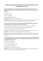 ATI RN Comprehensive Predictor &lpar;NGN-STYLE QUESTIONS & CASE&NewLine;SCENARIOS&rpar; Set 3 Exam