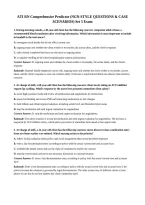 ATI RN Comprehensive Predictor NGN 2026 Set 1&ndash;5 Exam Bundle &vert; Next Generation NCLEX Questions&comma; Case Scenarios & Answers