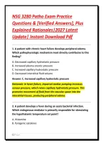 NSG 3280 Patho Exam Practice&NewLine;Questions & &lbrack;Verified Answers&rsqb;&comma; Plus&NewLine;Explained Rationales&vert;2027 Latest&NewLine;Update&vert; Instant Download Pdf