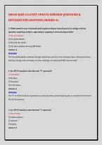 NR449 QUIZ 4 LATEST UPDATE VERIFIED QUESTIONS & &NewLine;DETAILED EXPLANATIONS GRADED A&plus;