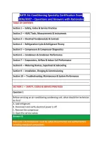 NATE Air Conditioning Specialty Certification Exam &NewLine;2026&sol;2027 &ndash; Questions and Answers with Rationales