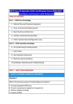 NATE Core & Specialty HVAC Certification Exam 2026&sol;2027 &ndash; &NewLine;Questions and Answers with Rationales 