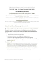 NSG 533 Exam 3 Study Bundle 2026&sol;2027 &vert; Wilkes Advanced Pharmacology &vert; Verified Q&A &vert; Grade A