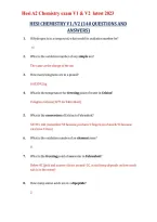 HESI A2 Chemistry Exam V1 V2 2026&sol;2027 &vert; Study Guide&comma; Practice Questions & Exam Review