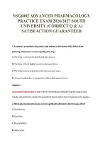 NSG6005 EXAM PACKAGE DEAL 100&percnt; VERIFIED 2026&sol;2027