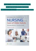 Test Bank For Advanced Practice Nursing in the Care of Older Adults 3rd Edition &vert; Laurie Kennedy-Malone &vert; ISBN 9781719645256 &vert; Chapters 1-23 Complete