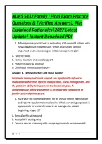 NURS 5432 Family I Final Exam Practice&NewLine;Questions & &lbrack;Verified Answers&rsqb;&comma; Plus&NewLine;Explained Rationales&vert;2027 Latest&NewLine;Update&vert; Instant Download PDF