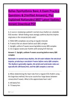 Relias Dysrhythmia Basic A Exam Practice&NewLine;Questions & &lbrack;Verified Answers&rsqb;&comma; Plus&NewLine;Explained Rationales&vert;2027 Latest Update&vert;&NewLine;Instant Download PDF&NewLine;
