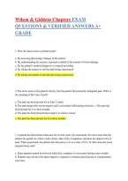 Wilson & Giddens &mdash; exam questions with verified answers