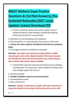 NR547 Midterm Exam Practice&NewLine;Questions & &lbrack;Verified Answers&rsqb;&comma; Plus&NewLine;Explained Rationales&vert;2027 Latest&NewLine;Update&vert; Instant Download PDF