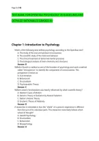 TEST BANK FOR OPENSTAX PSYCHOLOGY 2E GUIDELINES AND &NewLine;DETAILED RATIONALES GRADED A&plus;