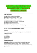 NURS 6501 Advanced Pathophysiology &NewLine;Exam V1 2026&sol;2027 &ndash; Questions & &NewLine;Answers with Rationales 