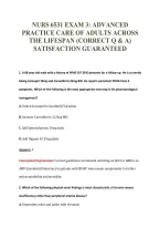 NURS 6531 EXAM PACKAGE DEAL 100&percnt; VERIFIED 2026&sol;2027
