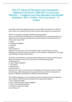 NSG 527 Advanced Nursing Practice Foundations &ndash; Midterm Exam Review &lpar;2026&sol;2027&rpar; Actual Exam 2026&sol;2027 &ndash; Complete Exam-Style Questions with Detailed Rationales &vert; 100&percnt; Verified &ndash; Pass Guaranteed &ndash; A&plus; Graded