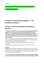 TEST BANK FOR FAMILY PRACTICE GUIDELINES DETAILED &NewLine;RATIONALES GRADED A&plus;