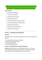 NURS 6501 Advanced Pathophysiology Week 11 Exam &NewLine;2026&sol;2027 &ndash; Questions & Answers with Rationales