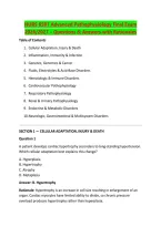 NURS 6501 Advanced Pathophysiology Final Exam &NewLine;2026&sol;2027 &ndash; Questions & Answers with Rationales