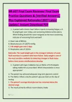 NR-607 Final Exam Reviewer Final Exam&NewLine;Practice Questions & &lbrack;Verified Answers&rsqb;&comma;&NewLine;Plus Explained Rationales&vert;2027 Latest&NewLine;Update&vert; Instant Download PDF