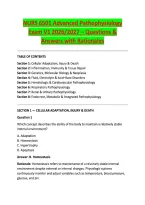 NURS 6501 Advanced Pathophysiology &ndash; Questions & Answers with Rationales Exam Bundle  