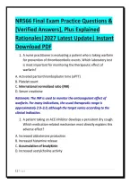 NR566 Final Exam Practice Questions &&NewLine;&lbrack;Verified Answers&rsqb;&comma; Plus Explained&NewLine;Rationales&vert;2027 Latest Update&vert; Instant&NewLine;Download PDF&NewLine;