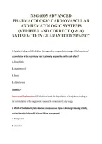 NSG 6005 EXAM PACKAGE DEAL 100&percnt; VERIFIED 2026&sol;2027