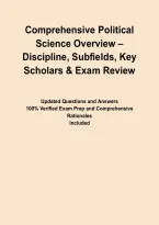 Comprehensive Political Science Overview &ndash; Discipline&comma; Subfields&comma; Key Scholars & Exam Review&NewLine;&NewLine;