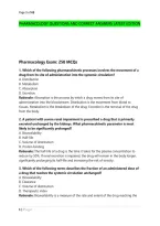 PHARMACOLOGY QUESTIONS AND CORRECT ANSWERS LATEST EDITION 