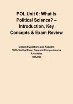 POL Unit 0&colon; What Is Political Science&quest; &ndash; Introduction&comma; Key Concepts & Exam Review