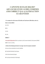 CAPSTONE EXAM PACKAGE DEAL 100&percnt; VERIFIED 2026&sol;2027