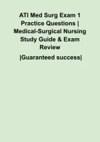ATI Med Surg Exam 1 Practice Questions &vert; Medical-Surgical Nursing Study Guide & Exam Review&NewLine;&NewLine;