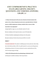 EMT EXAM PACKAGE DEAL 100&percnt; VERIFIED 2026&sol;2027