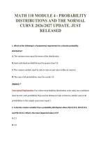 MATH 110 EXAM PACKAGE DEAL 100&percnt; VERIFIED 2026&sol;2027