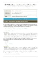 MN 553 FINAL ACTUAL EXAM 2026&sol;2027 &vert; Versions A & B &vert; 100 Questions Each with Detailed Rationales &vert; Verified &vert; Pass Guaranteed - A&plus; Graded&NewLine;&NewLine;