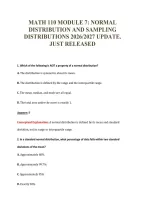 MATH 110 EXAM PACKAGE DEAL 100&percnt; VERIFIED 2026&sol;2027